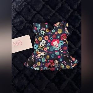 Halloween infant skirted onesie